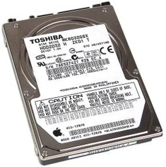 Picture of Toshiba MK8032GSX-SATA 80GB SATA/150 5400RPM 2.5 9.5mm Notebook Hard Drive